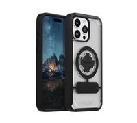 Rokform - Funda para iPhone 15 Pro MAX, Serie Crystal, Funda magnética Transparente para iPhone 15 Pro MAX con Bloqueo Giratorio RokLock, Armadura Delgada Probada contra caídas (Transparente)