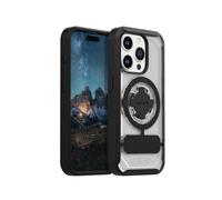 Rokform - Funda para iPhone 15 Pro, Serie Crystal, Funda magnética Transparente para iPhone 15 Pro con Bloqueo Giratorio RokLock, Armadura Delgada Probada contra caídas (Transparente)