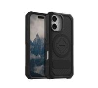 Rokform Funda resistente compatible con iPhone 16, cubierta magnética (negro)