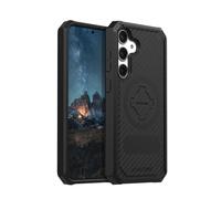 Rokform, Rugged, Funda magnética para Galaxy S24 Plus, con bloqueo giratorio, armadura probada contra caídas, Negro
