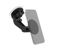 ROKFORM - Soporte magnético Ajustable para Parabrisas, Compatible con Todas Las Fundas MagSafe, asegurado por una Fuerte Base de Ventosa, 210° de inclinación y 360° de rotación (Negro)