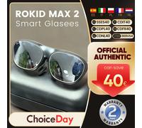 Rokid-gafas inteligentes Max 2 para miopía, lentes con conexión bluetooth AR AI, pantalla OLED ajustable (0-600D), 120Hz con Android y PC