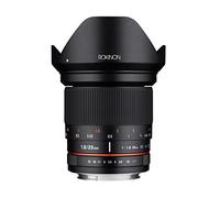 Rokinon 20 mm f/1,8 - 22 Fijo Prime 20 mm Gran Angular, Lente Negro (Modelo RK20MAF-N)