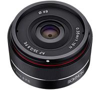 Rokinon IO35AF-E 35 mm f/2.8 Ultra Compact Gran Angular Lente para Sony E Mount Marco Completo, Negro