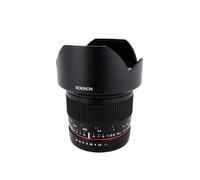Rokinon Lente Ultra Gran Angular F2.8 ED AS NCS CS de 10 mm para cámaras Digitales Fuji X Mount (10M-FX), Color Negro