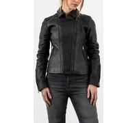 Rokker Bonny Chaqueta de cuero de motocicleta, negro, tamaño L para Mujer