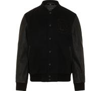 Rokker College Chaqueta de moto Piel/Textil, negro, tamaño S para Hombres