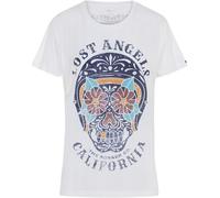 Rokker Lost Angeles Camiseta de mujer, Blanco, Talla M