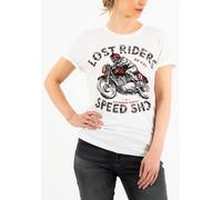 Rokker Lost Riders Camiseta de señoras, blanco, tamaño XS para Mujer