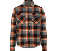 Rokker Memphis Rider Camisa de moto, gris-naranja, tamaño S para Hombres