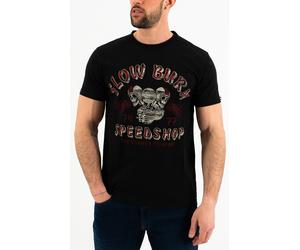 Rokker Slow Burn Camiseta, negro, tamaño S para Hombres