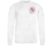 Rokker Speed Shop Manga larga, blanco, tamaño 3XL para Hombres