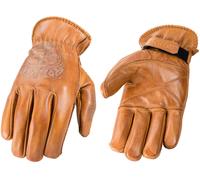 Rokker Tattoo Skull Guantes de moto, Arena, Talla 3XL