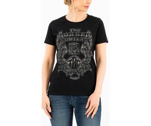 Rokker Wings Classic Camiseta de mujer, negro, Talla M