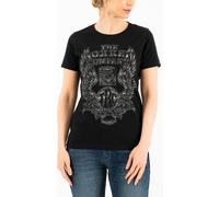 Rokker Wings Classic Camiseta de señoras, negro, tamaño S para Mujer