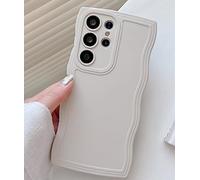 Rokmym Compatible avec Coque Mat Coque Samsung Galaxy S20 Ultra Couleur Unie Coque Grande Bordure ondulé en Silicone TPU Souple Cover Protection Antigolpes, Funda Funda para Samsung Galaxy S20Ultra