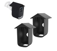 ROKOLOOM 2 fundas protectoras de silicona compatible con cámara Security Camera eufyCam S300 (eufyCam 3C), impermeable y anti-UV, apto para interiores y exteriores, negro