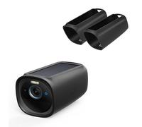 ROKOLOOM 2 fundas protectoras de silicona compatible con cámara Security Camera eufyCam S330(eufyCam 3), impermeable y anti-UV, apta para interiores y exteriores, negro