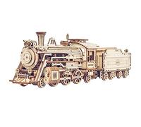 ROKR Maqueta de Tren de Vapor de Madera para Construir,MC501