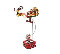 ROKR Maquetas para Construir en Madera Santa's Sleigh Ride para Adultos, Serie 3D Puzzle Swing Gravity, Decoración Retro, Juego Stem Adultos y Niños, MCD05