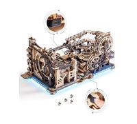 ROKR Pistas Canicas Puzzle 3D Madera Spaceport Night City conexión, LGX02