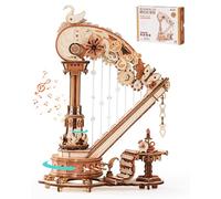 ROKR Puzzle 3D Madera Arpa Mágica Maquetas para Construir Adultos,Caja de Música Regalos y decoración para Adultos y Jóvenes,