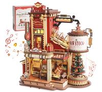 ROKR Puzzle 3D Madera Dream Gift Factory Maquetas para Construir Adultos Regalos de Pascua Navidad Caja de música EAB01