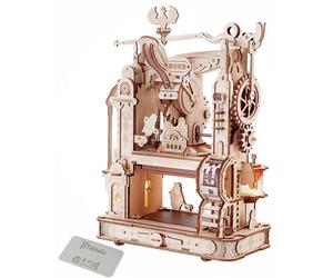 ROKR Puzzle 3D Madera Printing Press Puzzle 3D- Rompecabezas Maquetas para Adultos para Construir-Idea De Regalo para Diseñadores(LK602)