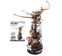 ROKR Puzzle 3D Modelo de Montaje Maquetas Mecánico Ornitóptero Retro, CGL02 | Maquetas para Construir Adultos Plástico Metal, Regalos DIY de Temática Industrial, Ornithopter