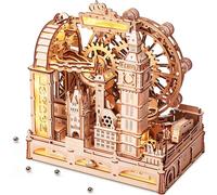 ROKR Puzzles de madera 3D para adultos Marble Travel London, kits de modelado "hazlo tú mismo", modelos de madera para ensamblar, decoración del hogar, regalos de cumpleaños para adultos y niños