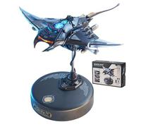 ROKR Rompecabezas 3D de Manta Raya, Kits de Modelos Mecánicos, Rompecabezas 3D de Manta Raya para Adultos con Movimiento y Efecto de Luz LED, Regalos de Construcción Stem de Animales Marinos (MI06)