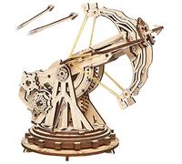 ROKR Rompecabezas Puzzles 3D para Adultos Niños Mayores de 14 Años Maquetas de Madera para Construir Regalos de Decoración Retro 142 Piezas Juguete de Asedio Medieval, Spielzeug Medieval Siege Toy