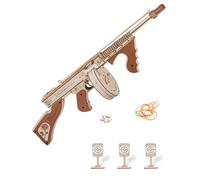 ROKR Tommy Thompson Puzzle 3D Madera Rompecabezas Maquetas para Construir Montar Adultos Regalos para Hombres(LQB01)