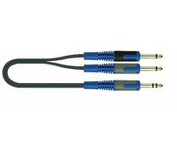 Roksolid - Cable jack a jack con conector mono (2 x 6,3 mm a 1 x 6,3 mm, 5 m)