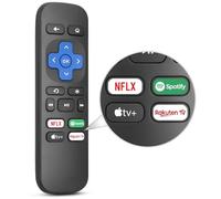 Roku Mando a Distancia para Express 4K, Box, Premiere y Player, con Botones NFLX, Apple TV+, Spotify, Rakten TV