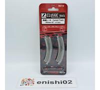 Rokuhan Z Gauge R010 CLASSIC TRACK Curved Track R95mm 45 grados x 4 piezas fe...