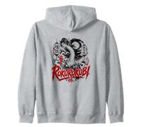 Rokurokubi japonés Yokai Moonlit Escena de Terror Sudadera con Capucha