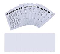 ROKZELT 10 Piezas Tarjetas de Limpieza, Limpiador de Lector de Tarjetas de Doble Cara, Tarjetas de Limpieza de Terminal Deslizante POS -Limpiador de Chips de Tarjetas (Blanco)