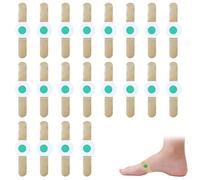 ROKZELT 20 PCS Cojines de Maíz, Parches Calos Oie Eliminar, Yeso de Maíz Almohadillas de Maíz Autoadhesivas Pegatina Callo de Espuma de Látex Suave Antifricción Reducen el Dolor de Pies y Talón