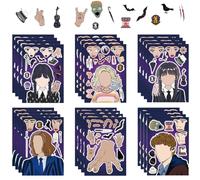 ROKZELT 24PCS Miercoles Pegatinas, Pegatinas Infantiles, Cumpleaños Miercoles, Pegatinas para Niños, Stickers Infantiles, DIY Pegatinas Niños para Niños Cumpleaños Party Detalles