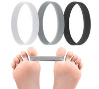 ROKZELT Bandas de Entrenamiento para Hallux Valgus, Pack de 3, Corrector de Juanetes, Separador de Dedos del Pie, Alivio del Dolor, Toe Spacer, Protección para Dedos