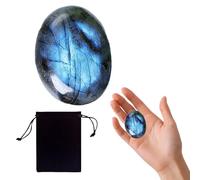 ROKZELT Cristal Energético de Sanación, 1.9"" Piedras Naturales, Amuleto Protector, Worry Stone, Piedras Protectoras, Regalos Espirit, para Meditación, Reiki y Chakras