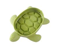 ROKZELT Jabonera de polipropileno con forma de tortuga PP, antideslizante, de mármol, para fregadero, sólida, para baño, ducha y cocina (16 x 13,5 cm)