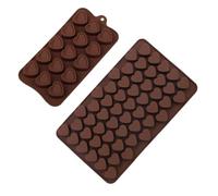 ROKZELT Silicona Molde Chocolate, Molde Coraz, Moldes De Chocolate Corazon, sin BPA y con revestimiento antiadherente, para dulces, caramelos y cubitos de hielo