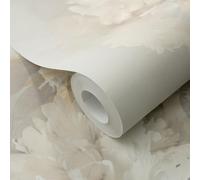 Rol De Papel Tapiz Texturizado Floral Taupe Erismann Aurora 10513-27