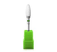 RolablingRolabling - Broca de cerámica para taladro de uñas, tipo bala larga, 3/32 pulgadas, para manicura y pedicura, , Coarse, , 1 uds. por paquete, 1.00[set de ]