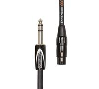 Roland Cable de interconexión balanceado RCC-10-TRXF TRS macho 1/4 pulgada a XLR hembra, 3 m, negro