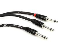 Roland Cable de inserción/divisor de interconexión de la serie Black TRS de 1/4 de pulgada a dos conectores de 1/4 de pulgada, 1,5 m de longitud - RCC-5-TR28V2