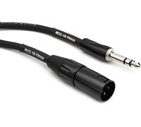 Roland Cable de interconexión de 15 pies, TRS-XLR de 1/4 pulgadas (macho), serie negra (RCC-15-TRXM)