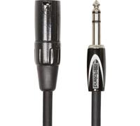 ROLAND Cable de interconexión serie negra, TRS de 1/4 pulgadas a XLR (macho), 5 pies